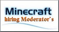 Minecraft the hiring page for Admins and Moderators island pvp skyblock server075